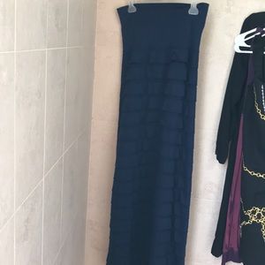 Strapless maxi dress